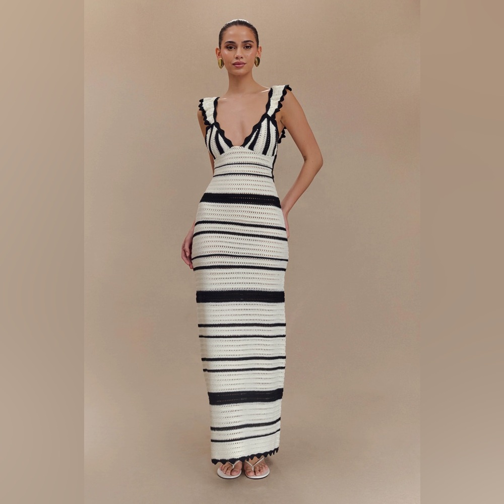 Meshki Perpetua Crochet Dress